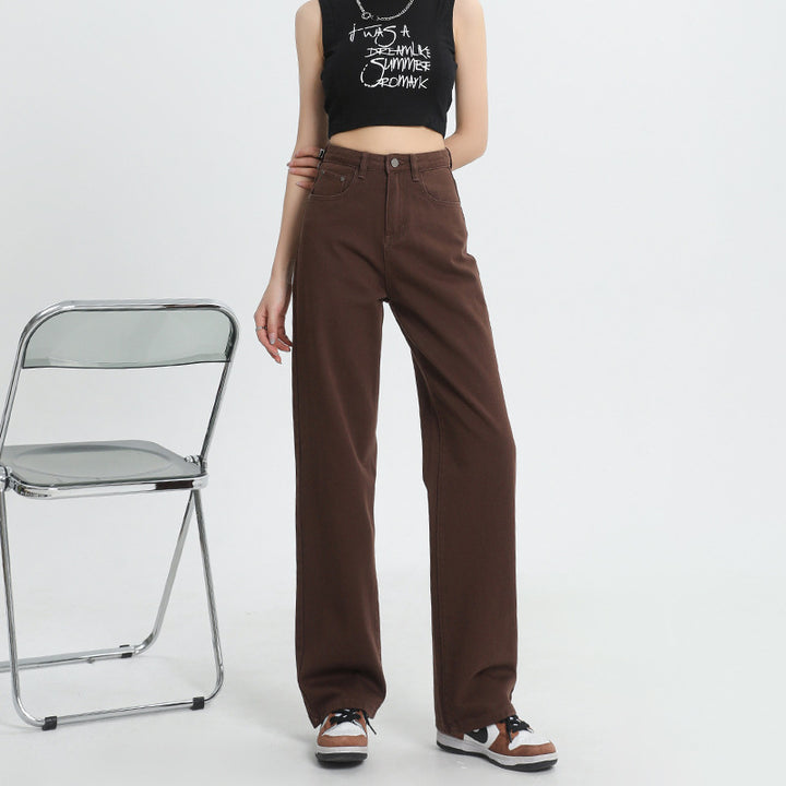 CaféFlow™ – Women’s High-Waist Soft Wide-Leg Denim Jeans