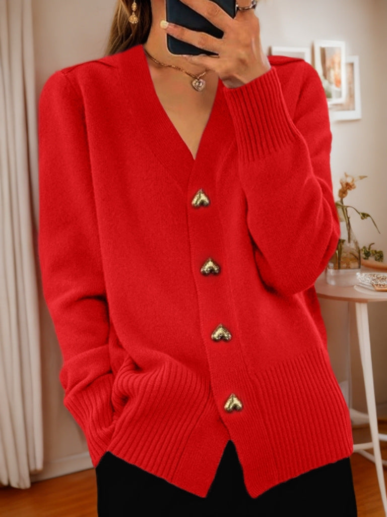 Marcelline™ – Cozy Love Button Sweater