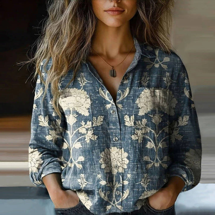 Lunara™ – Cloudwash Top Blouse For Woman