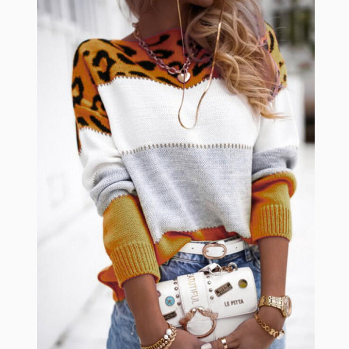 Carmelle™ – Wild Block Knit Top