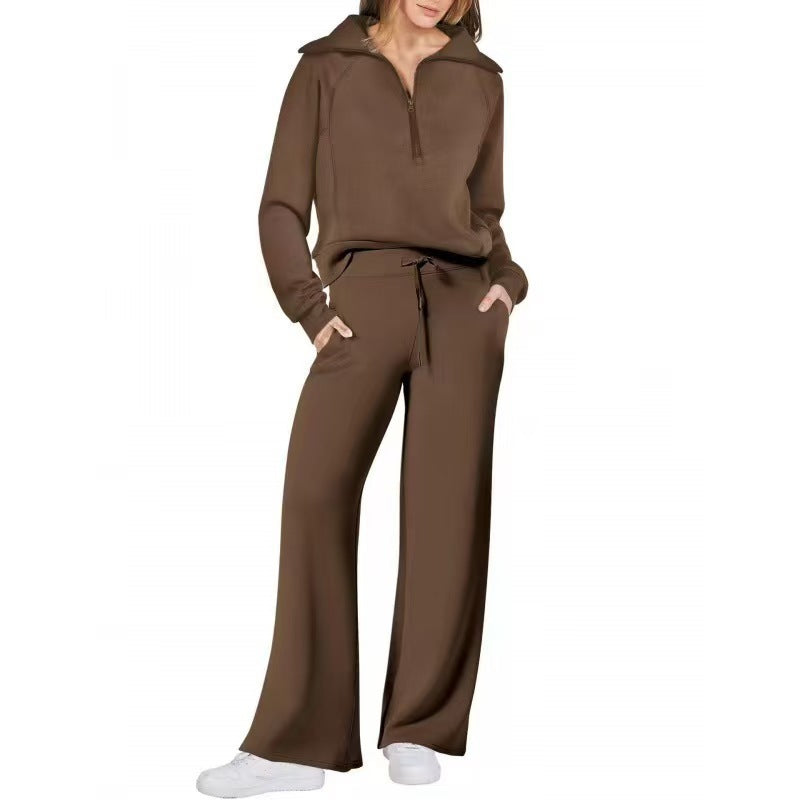 ZenithLoom™ – Soft Zip Loungewear Suit For Woman