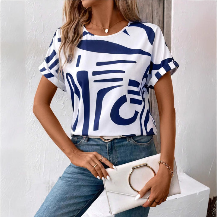 Solara™ – geometric-print batwing blouse