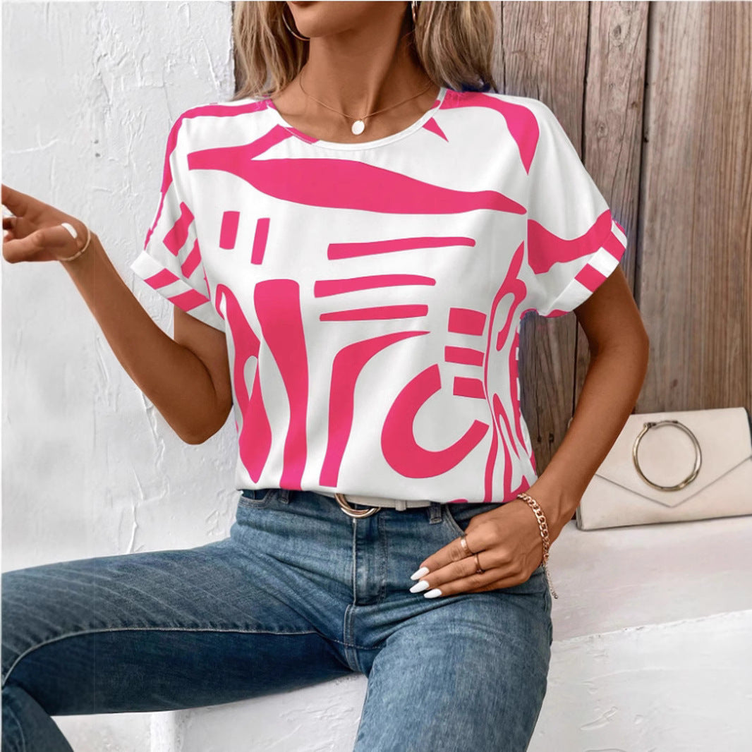 Solara™ – geometric-print batwing blouse