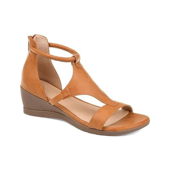 Rahel™ – Orthopaedic Wedge Leather Sandals