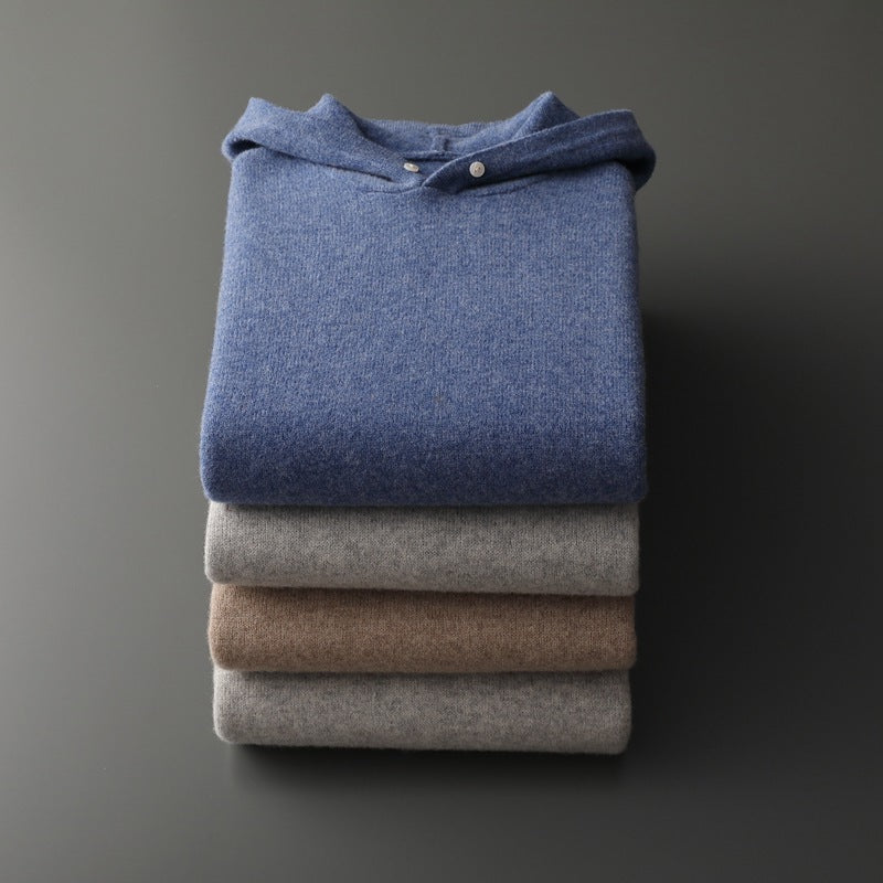 Kelvor™ – Textured Knit Hoodie