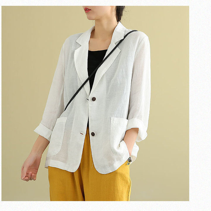 LinaVera™ | Timeless Linen Long Sleeve