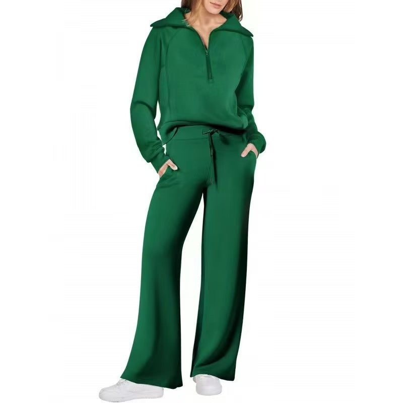 ZenithLoom™ – Soft Zip Loungewear Suit For Woman