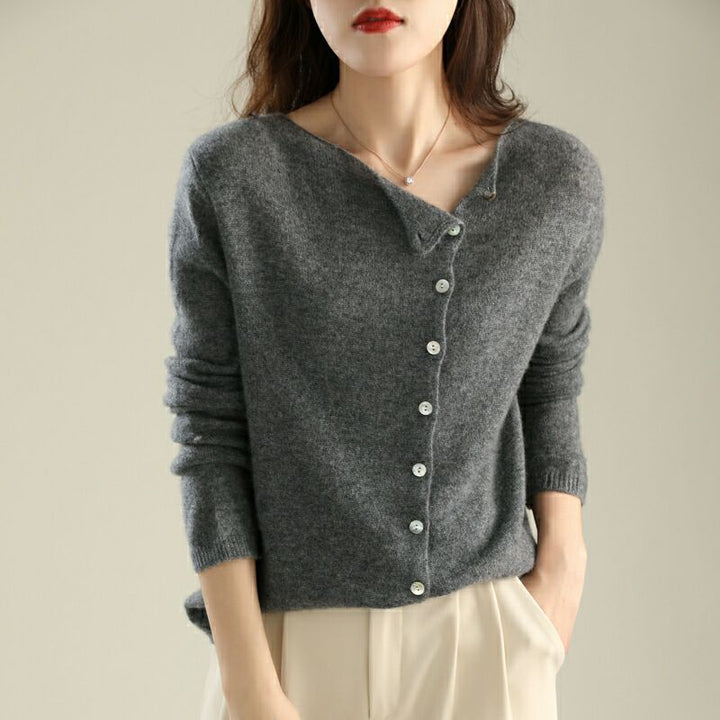 CœurKnit™ – Slim Fit Cashmere Cardigan for Women