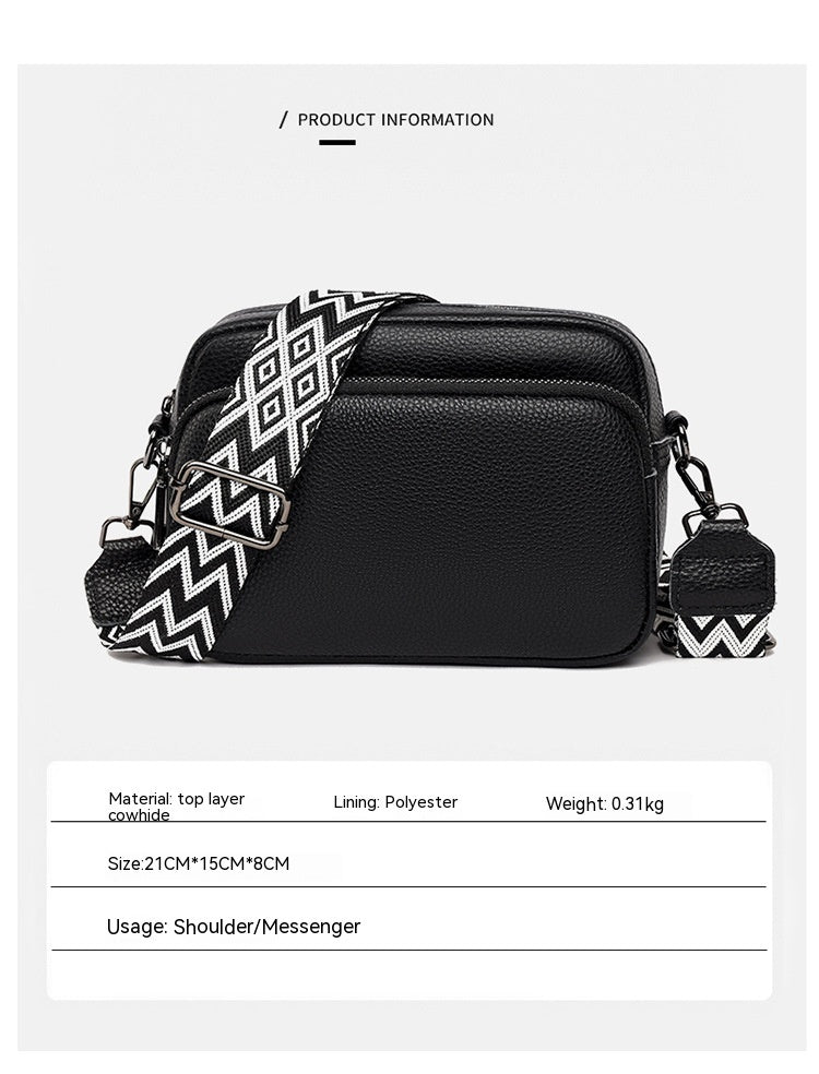 Noir & Blanc Everyday Leather Luxe Bag
