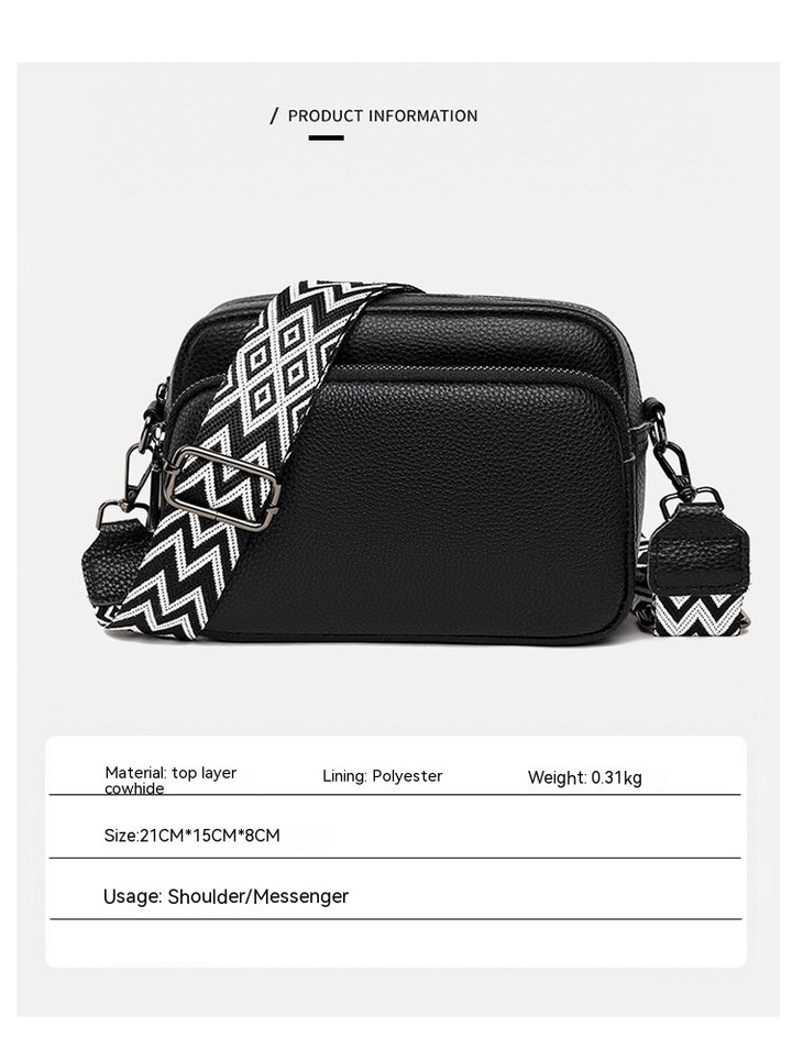 Noir & Blanc Everyday Leather Luxe Bag