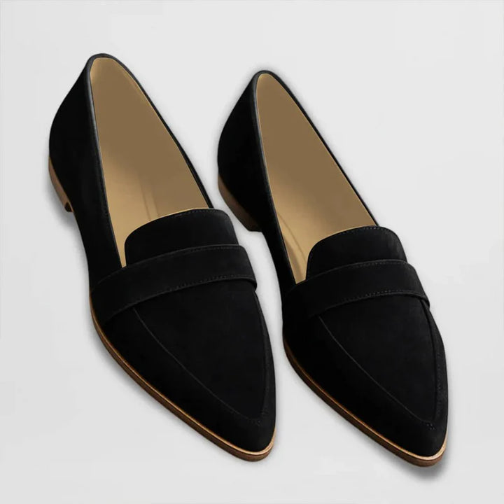 Avenelle™ – Classic Pointed Mid-Heel Loafer