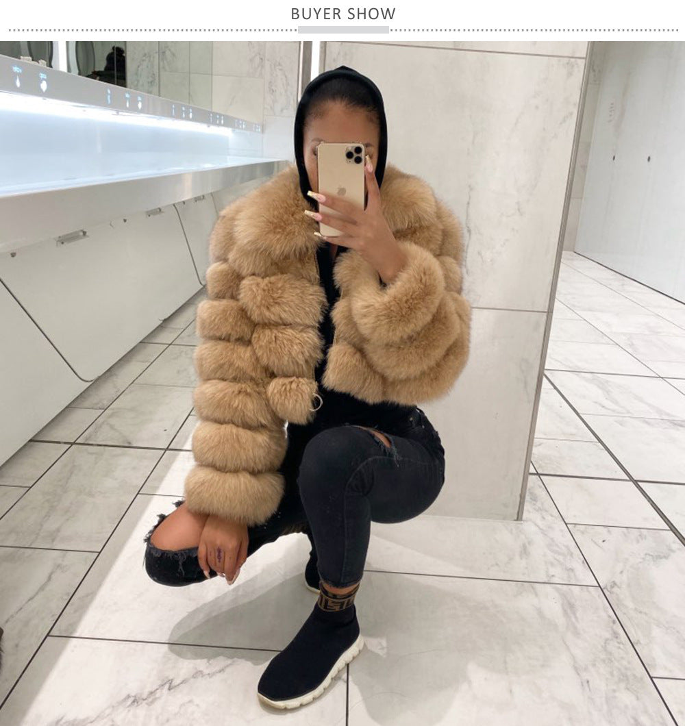 Fiorenze™ | Luxe Real Fox Fur Winter Coat