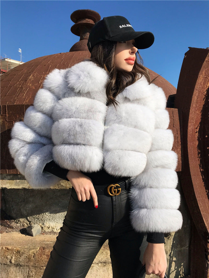 Fiorenze™ | Luxe Real Fox Fur Winter Coat