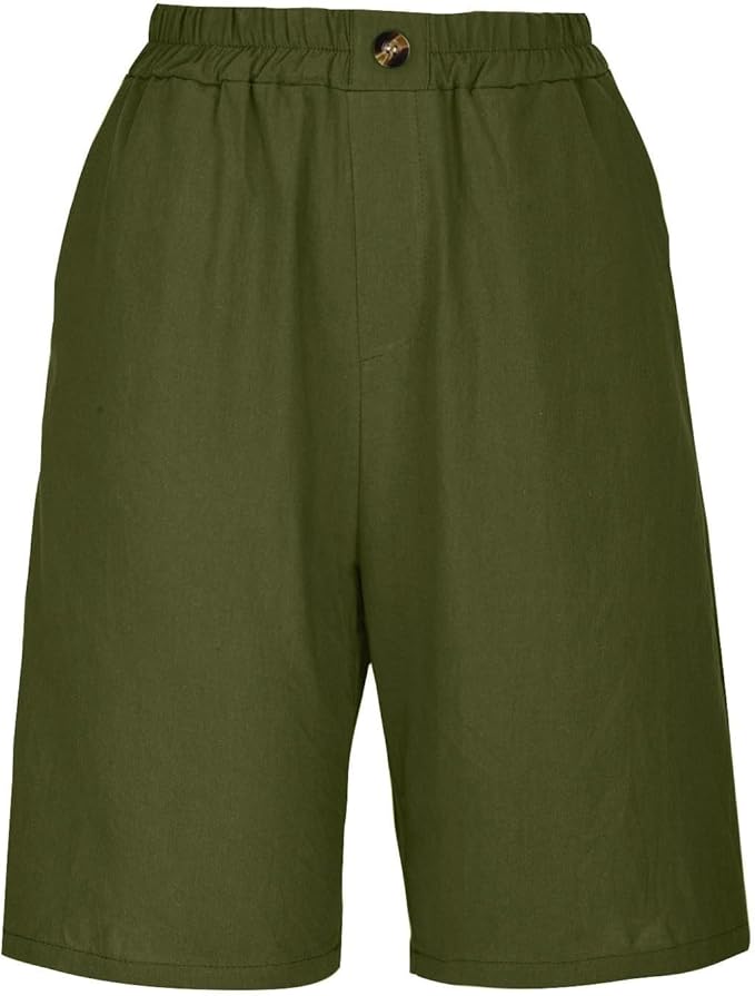 Aurelia™ – Linen Luxe High-Waist Shorts
