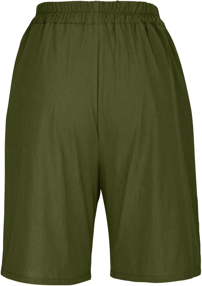 Aurelia™ – Linen Luxe High-Waist Shorts