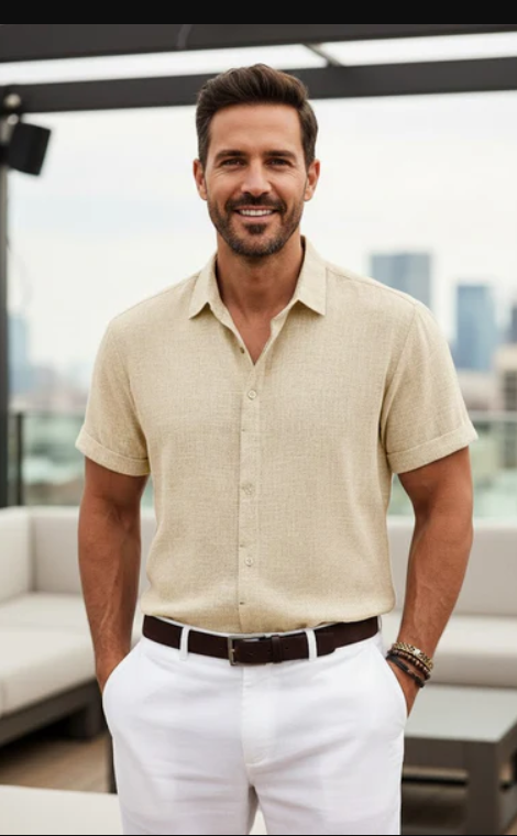 Virello™ – Men Everyday Linen T‑Shirt