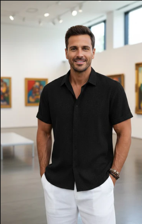 Virello™ – Men Everyday Linen T‑Shirt