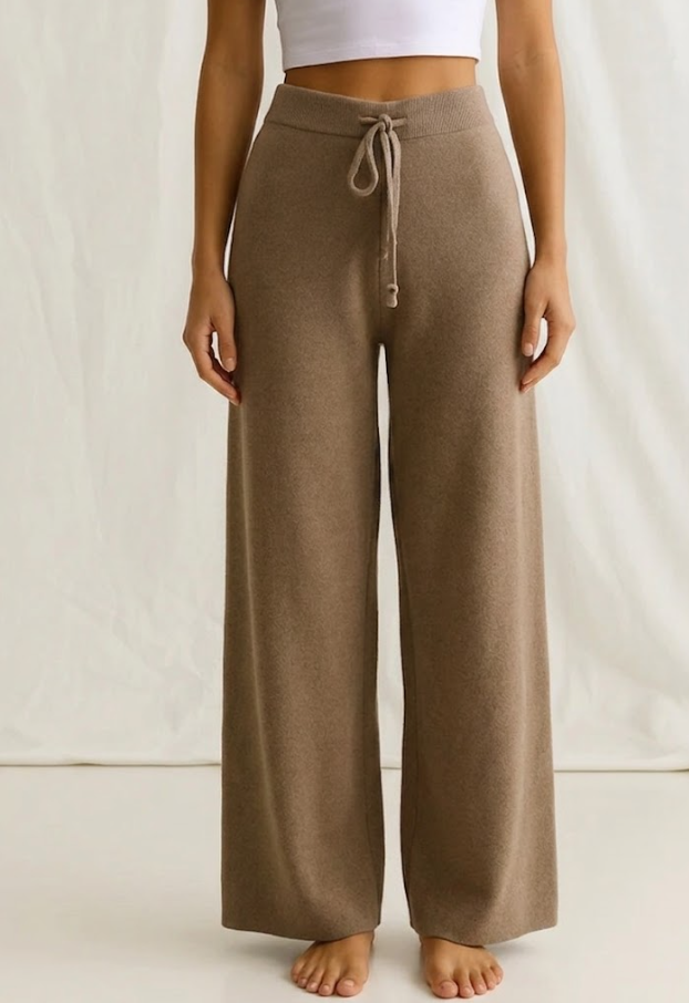 DrapeFlow™ – Women’s Knit Wide-Leg Lounge Pants