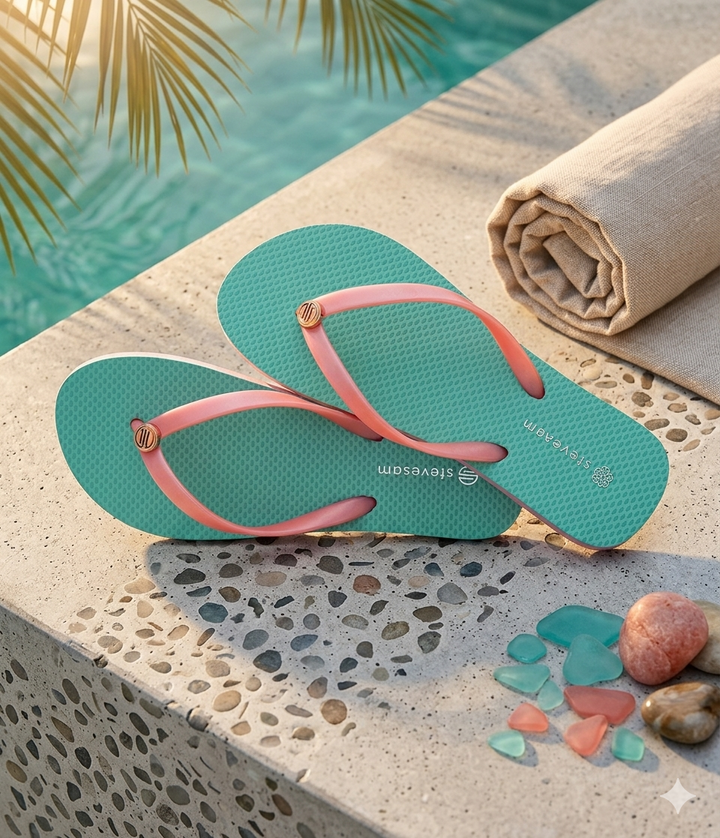 RivetWave™ – Women’s Studded Beach Flip-Flop Slippers