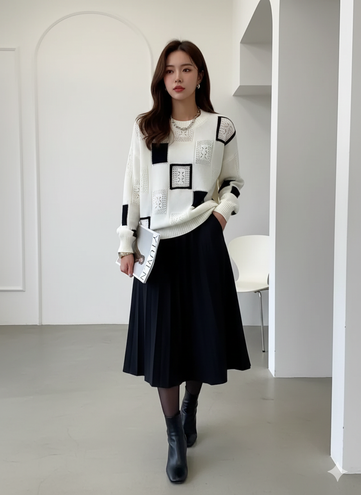 TideWeave™ – Woman Knit Fashion Sweater