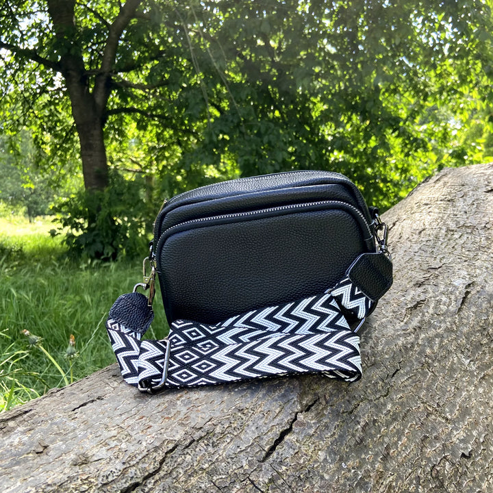 Noir & Blanc Everyday Leather Luxe Bag