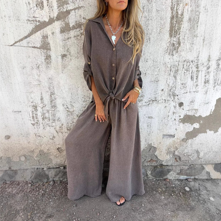 Solea – Wide-Leg Two-Piece Lounge Set