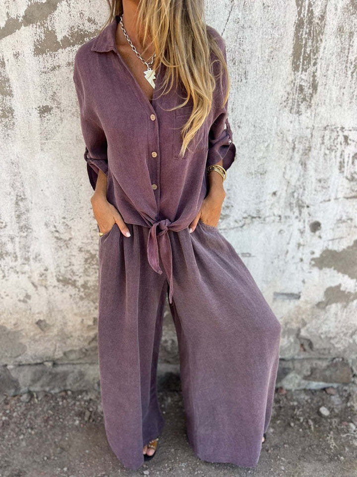 Solea – Wide-Leg Two-Piece Lounge Set