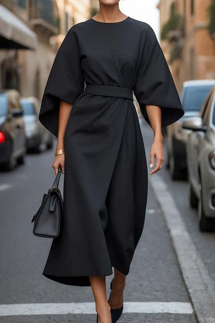 Viola™ – Draped Sleeve Day Dress