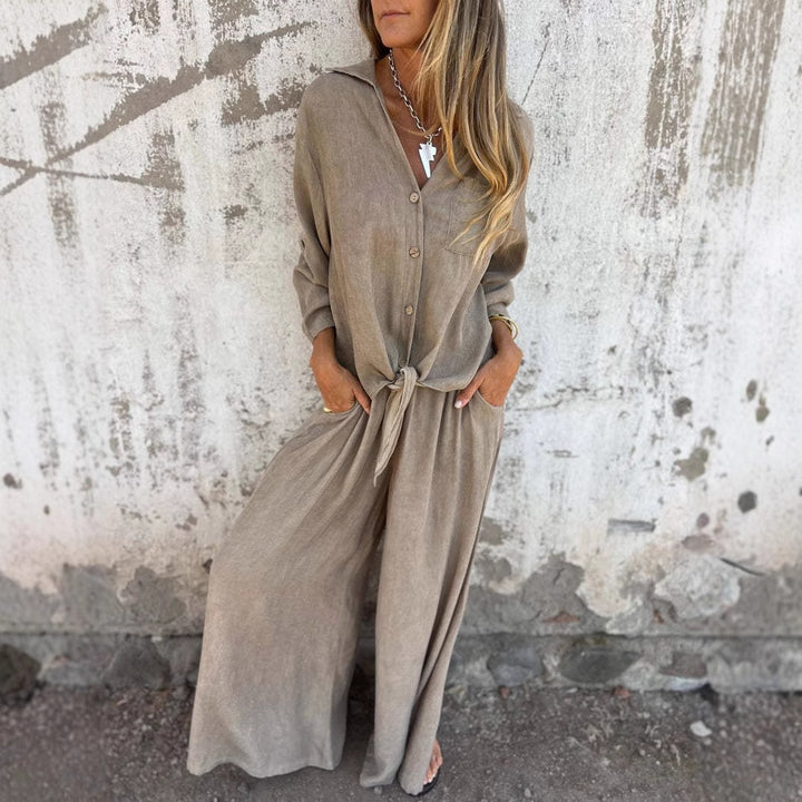 Solea – Wide-Leg Two-Piece Lounge Set