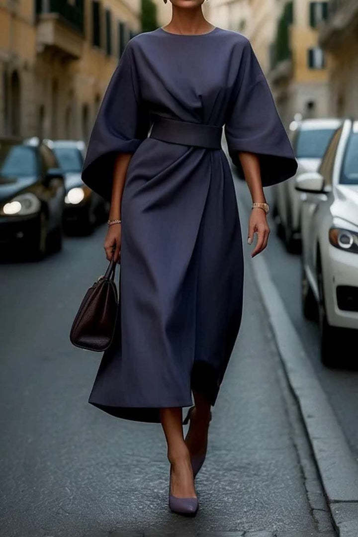Viola™ – Draped Sleeve Day Dress