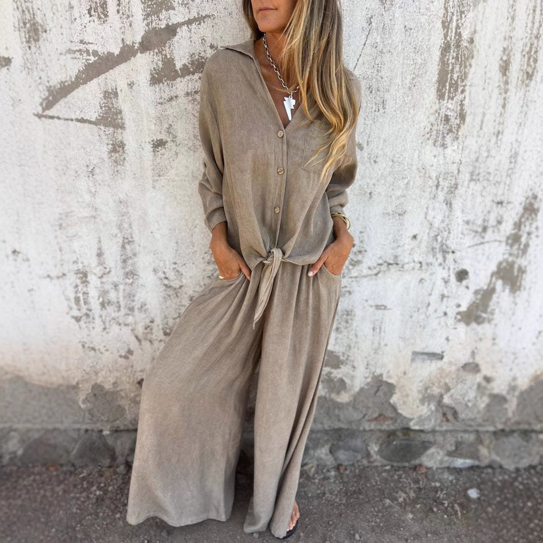Solea – Wide-Leg Two-Piece Lounge Set