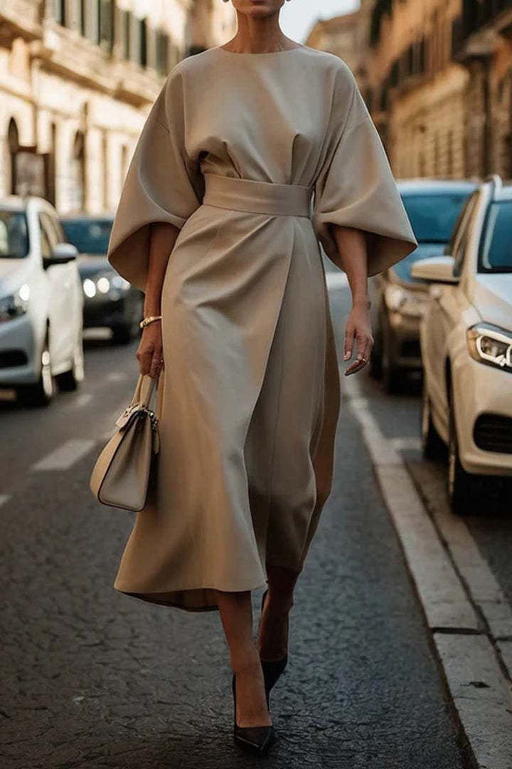 Viola™ – Draped Sleeve Day Dress