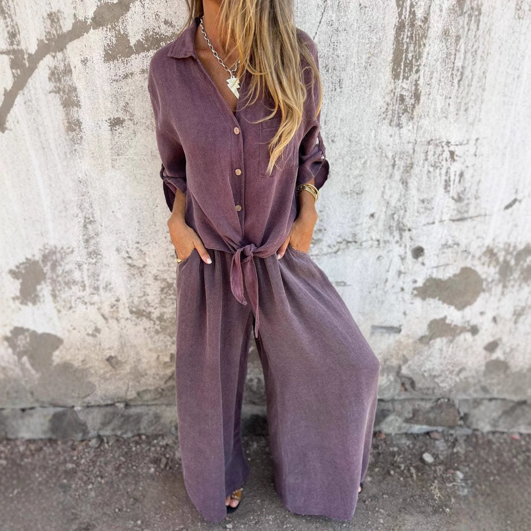Solea – Wide-Leg Two-Piece Lounge Set