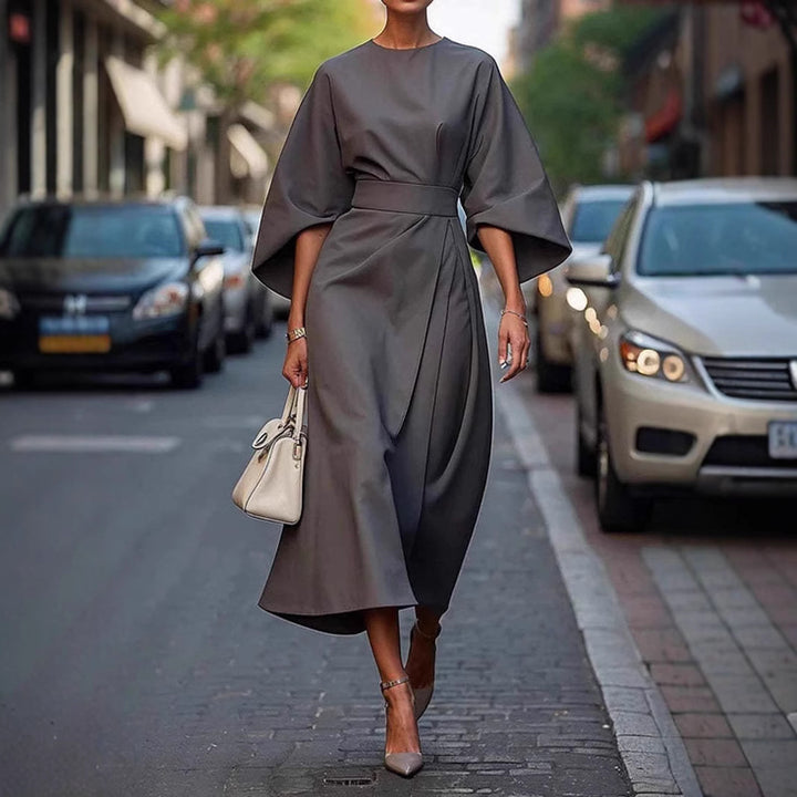 Viola™ – Draped Sleeve Day Dress