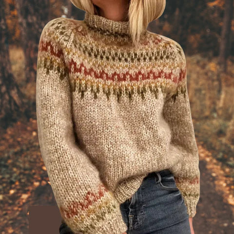 Helga – Printed Icelandic Sweater