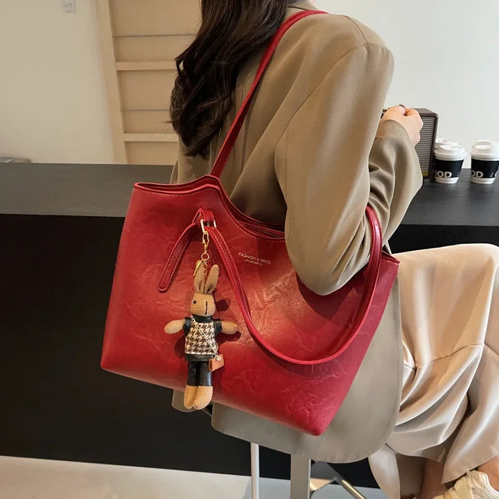 Caleris™ Artisan Waxed Leather Tote – Women’s Handbag