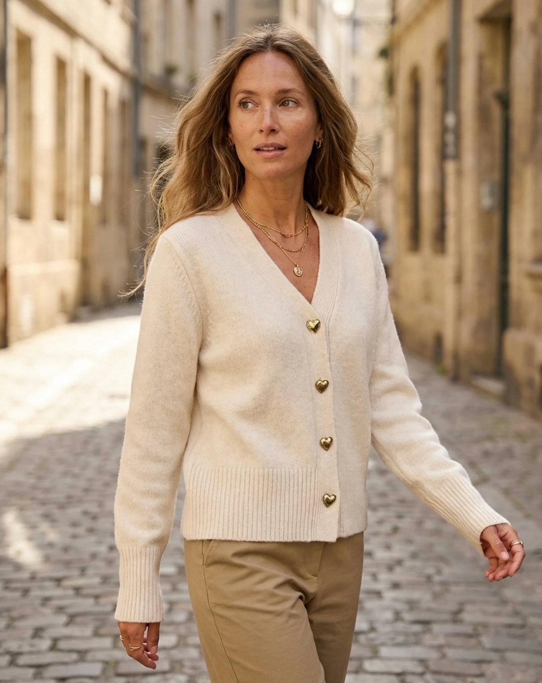 Marcelline™ – Cozy Love Button Sweater