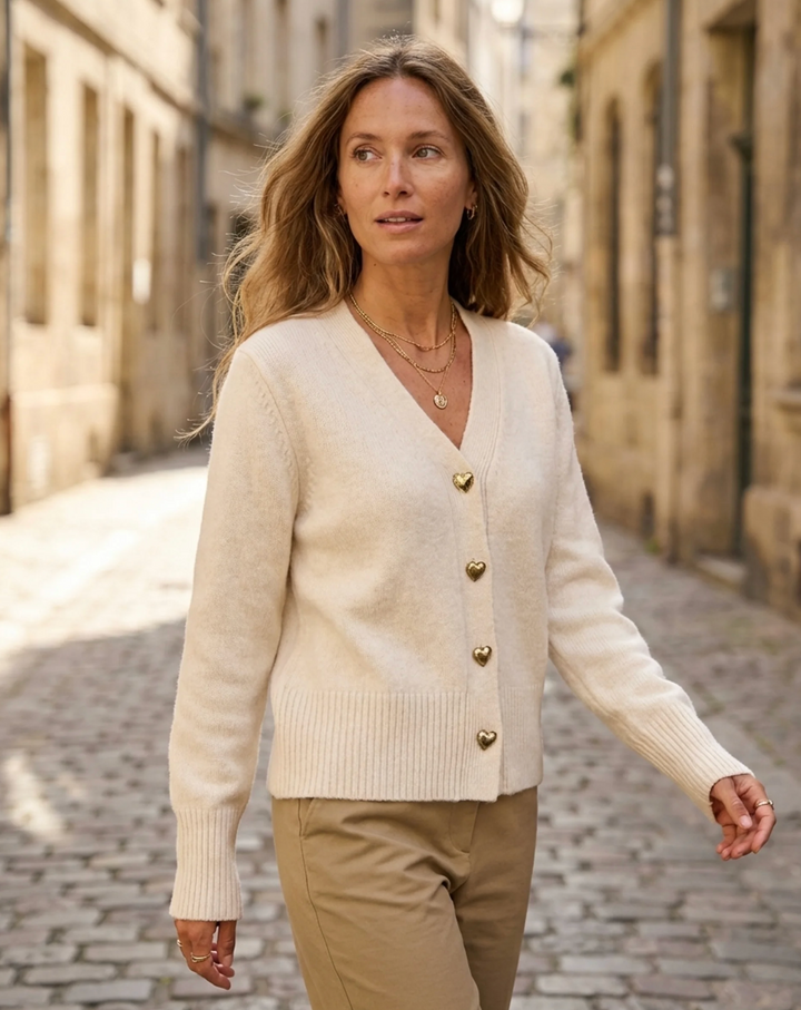 Marcelline™ – Cozy Love Button Sweater