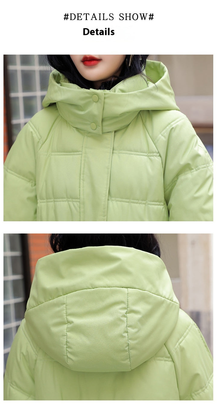 SnowLuxe | Hooded Drawstring Cotton-Padded Jacket Women