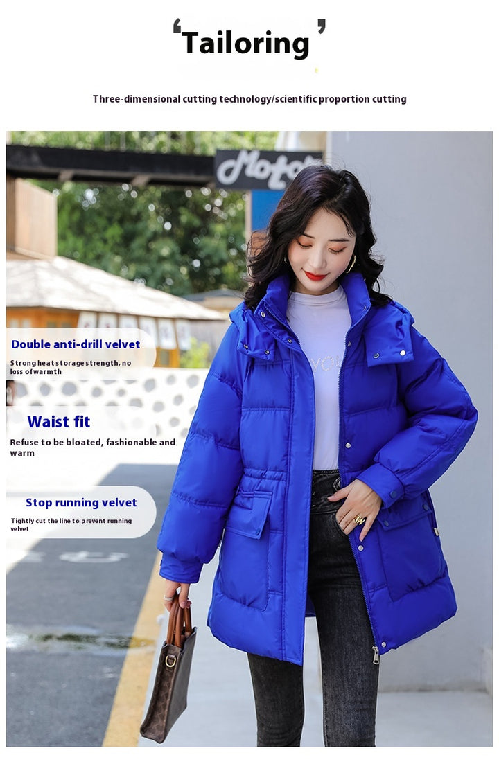 SnowLuxe | Hooded Drawstring Cotton-Padded Jacket Women