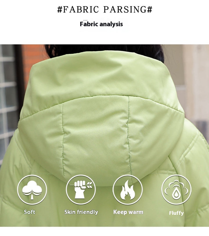 SnowLuxe | Hooded Drawstring Cotton-Padded Jacket Women