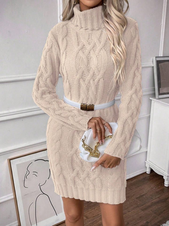 Viktoria™ Women's Double Lapel Winter Sweater Dress