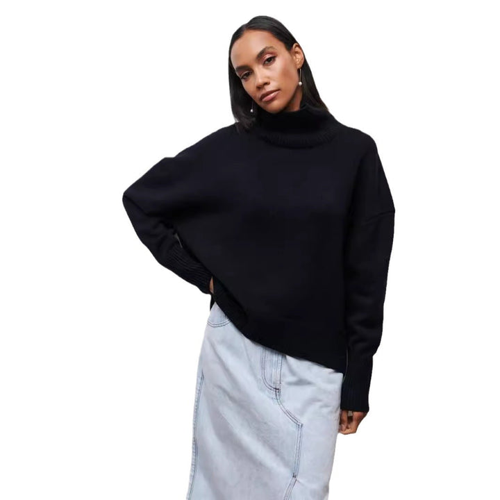 Seraphine™ Cozy Mock Neck Pullover – Women’s Sweater