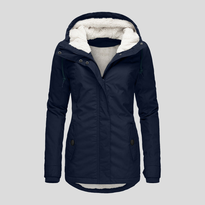 Velleora™ – Casual Woman Warm Hooded Jacket with Pockets