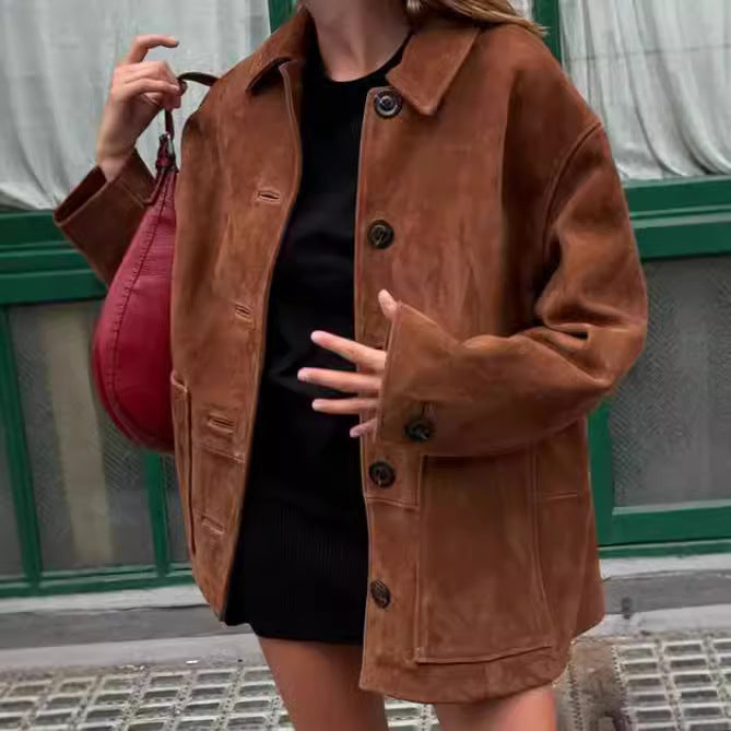 OldSoul™ – Woman Retro Chic Long Sleeve Coat with Lapels