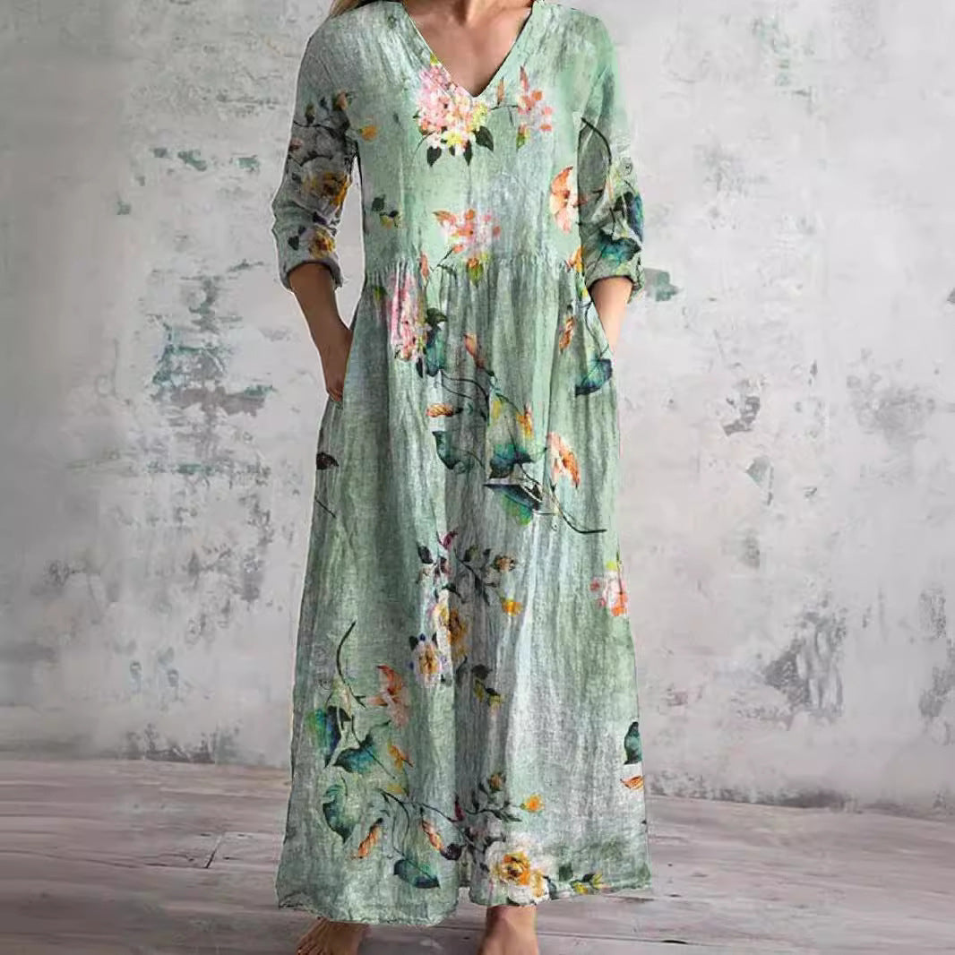 Serenata™ – Floral Reverie Mid-Length Dress