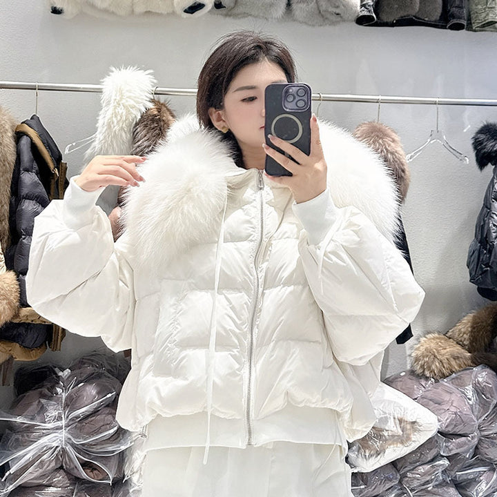 Elowen™ – Women’s Luxe Down Coat with Fur Trim