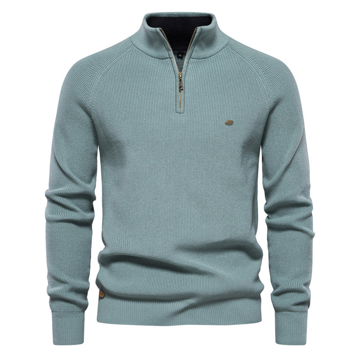 Aeris™ – Slim Collar Knit Sweater For Man