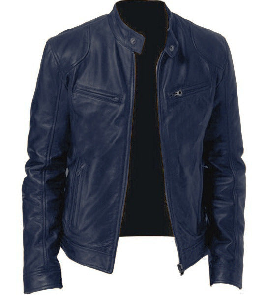 Veloce™ – Fashion Man PU Zip Jacket