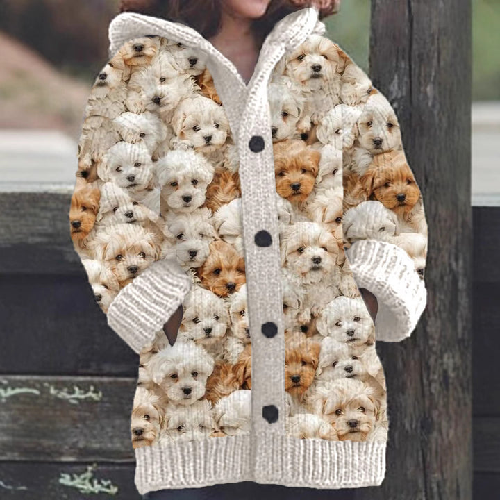 Enchanta™ | Women’s Hooded Mid-Length Sweater Coat